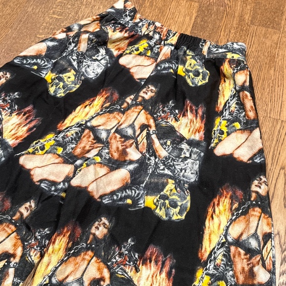 Fashion Brand Company Penelope Gazin Motorcycle Pinup Girl Woven Pants Womens S - Picture 6 of 10